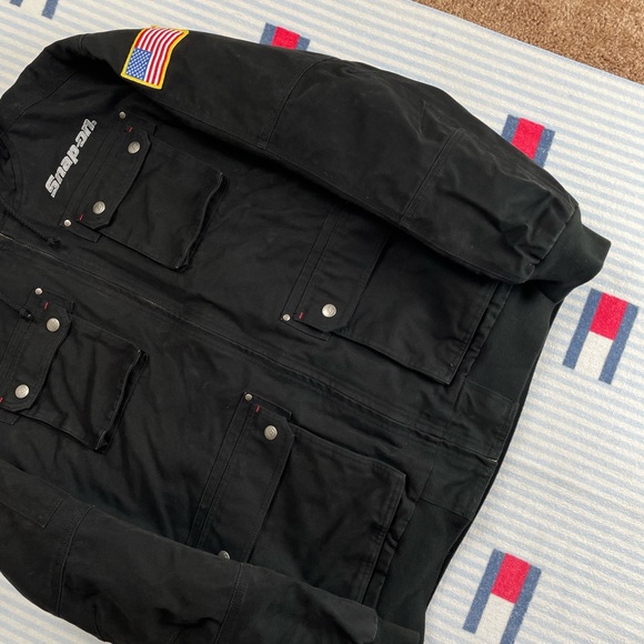 Vintage Snap-On quilt lined full zip up hooded jacket - Picture 4 of 13